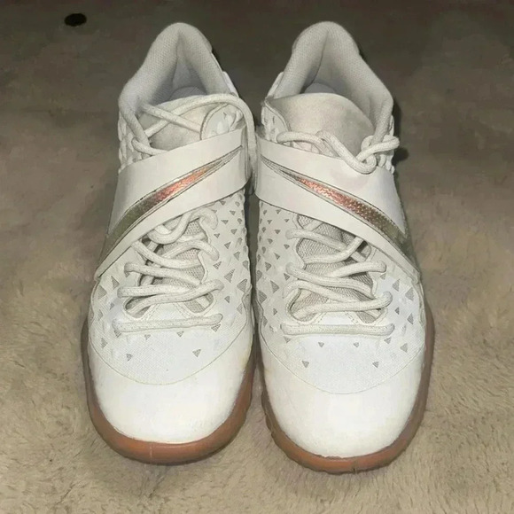 BNWOB Mens Nike Force Zoom Trout 6 Turf Shoes Size White AT3463-103 AS-IS - Picture 2 of 12